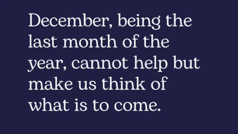 December Quotes