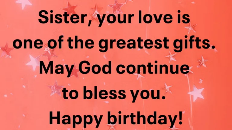 Birthday Blessings for Sister