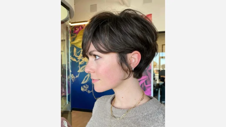 Modern Mullet Pixie for Round Face