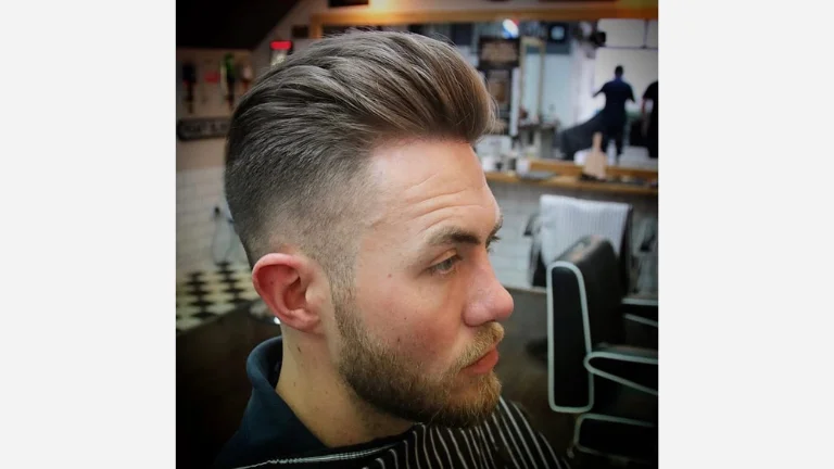 Pompadour with Short Sides