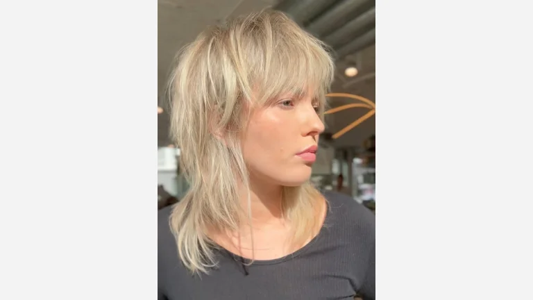 Blonde Wolf Cut with Choppy Layers
