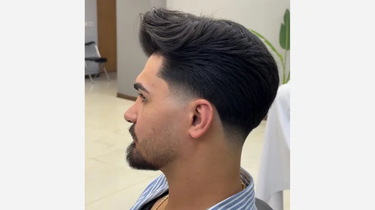 Combed-Back Taper Fade