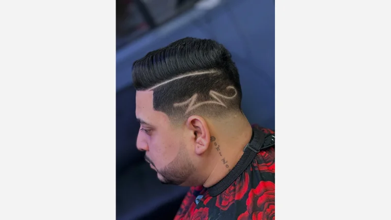 Shaved Side with a Carved Design