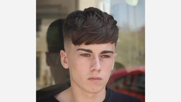 Layered Haircut with Shaved Sides