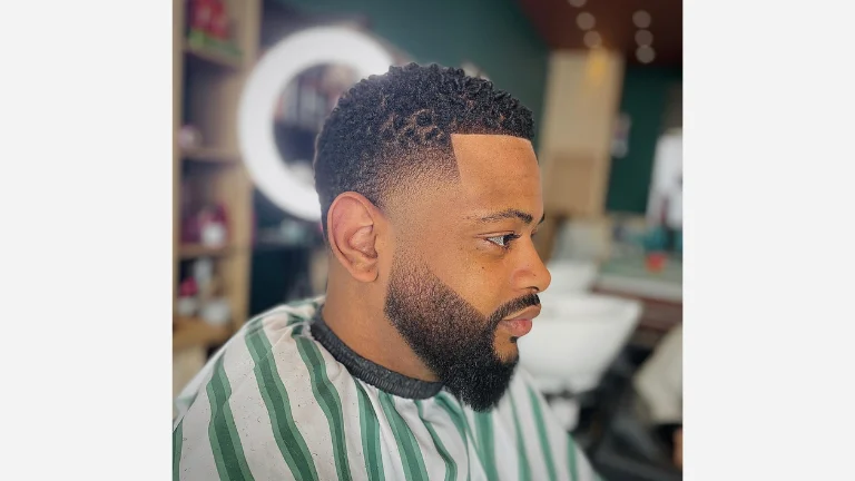 Afro Hairstyle with Tapers