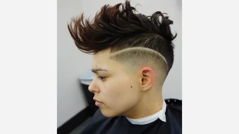 Razored Mohawk Up-Swept