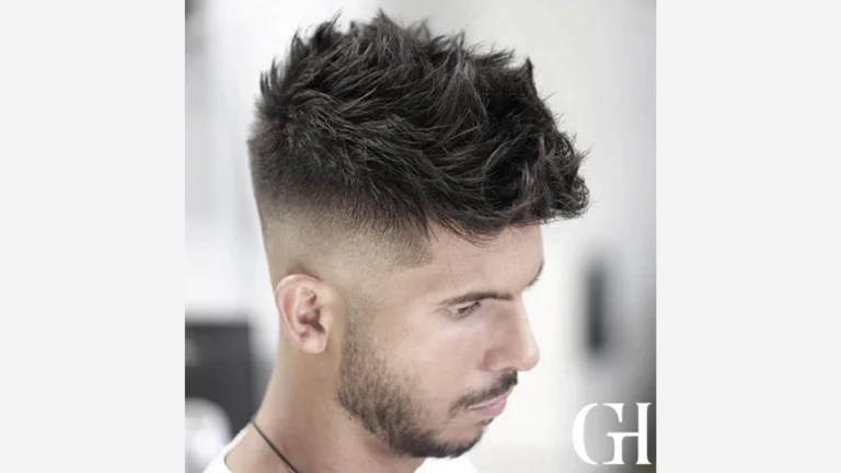 Messy Blonde Fade Haircut
