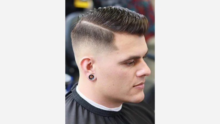 Side Part with Mid Fade