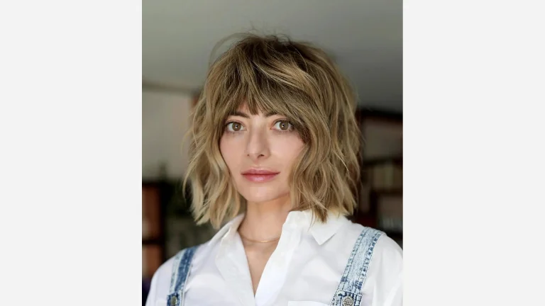 Short Shag for Thick Wavy Hair