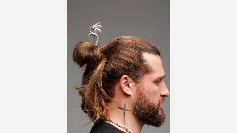 Messy Two-Tone Knot