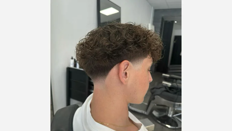 Broccoli Hairstyle with Tapered Sides
