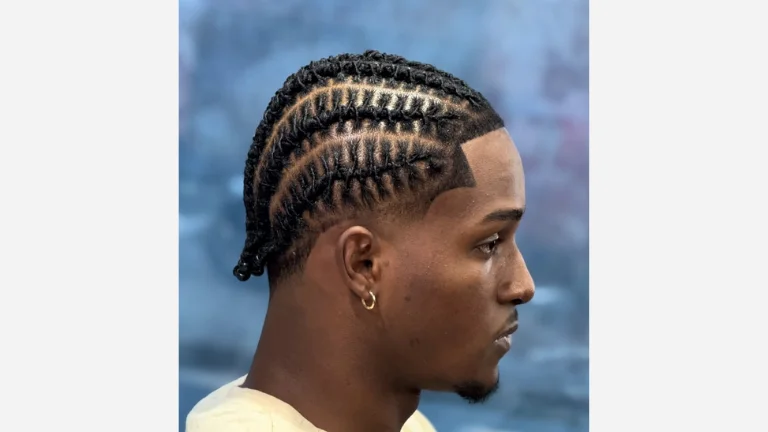 Clean Taper Fade with Twisted Locs