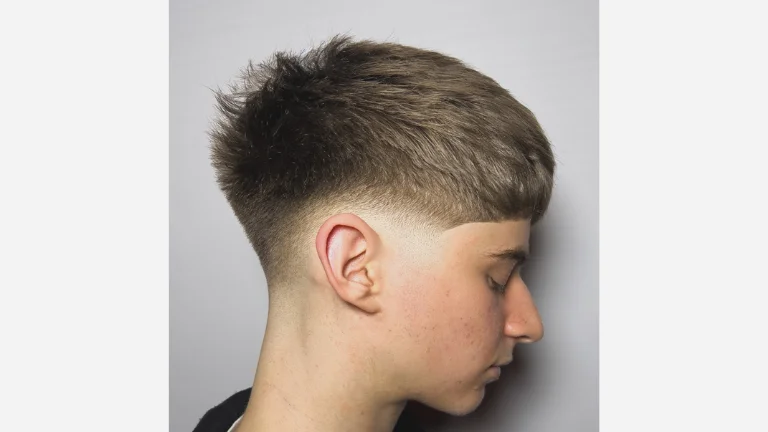 Fringe Style with Shaved Sideburns