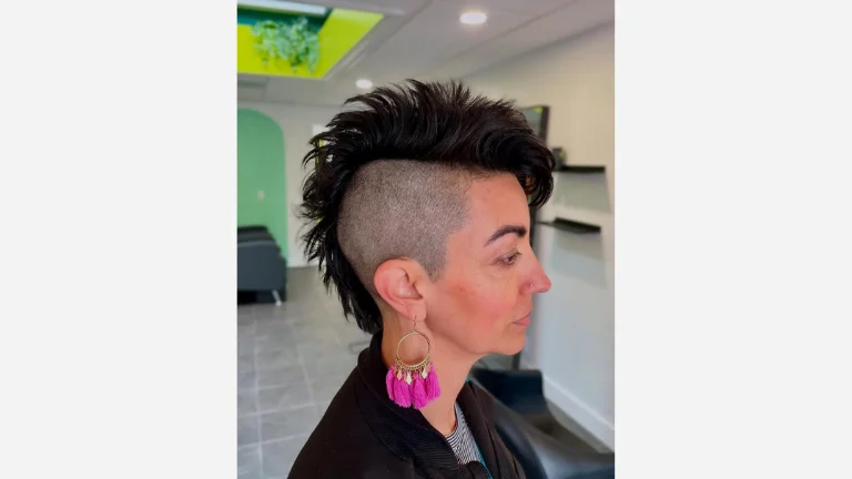 Curly Mohawk with Buzzed Sides