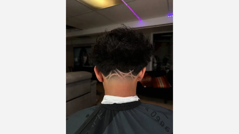 Taper Haircut with Design