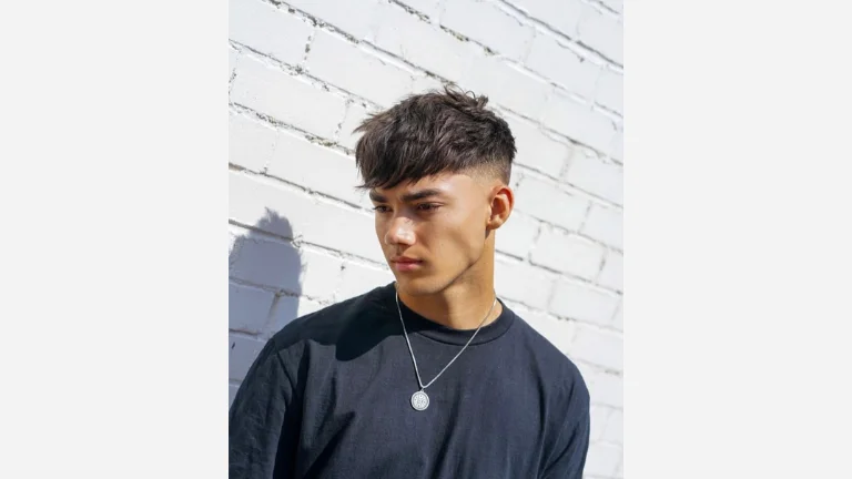 Textured Crop with Messy Bangs
