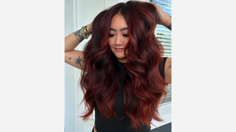Coppery Red Balayage