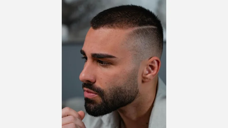 French Crop With Shaved Lines