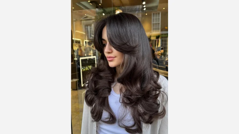 Long Style with Curtain Bangs