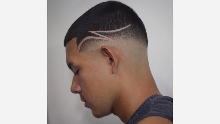Fade Haircut with Design