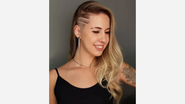Temple Undercut with Lines
