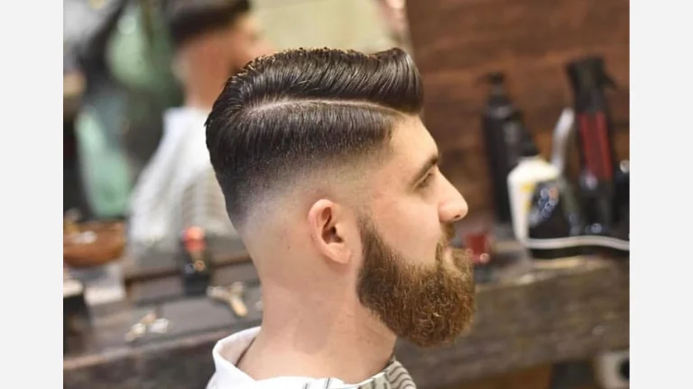 Low Taper Fade Comb Over