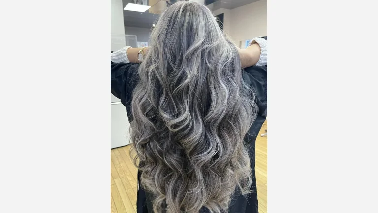 Ash Blonde and Gray Highlights