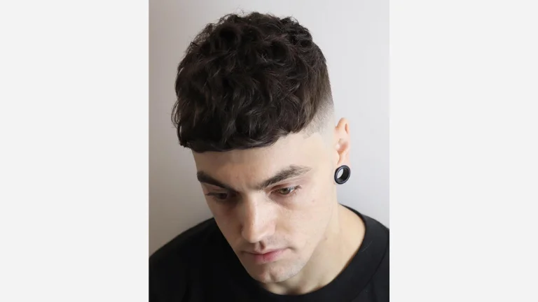 Short Fringe Haircut for Curly Hair
