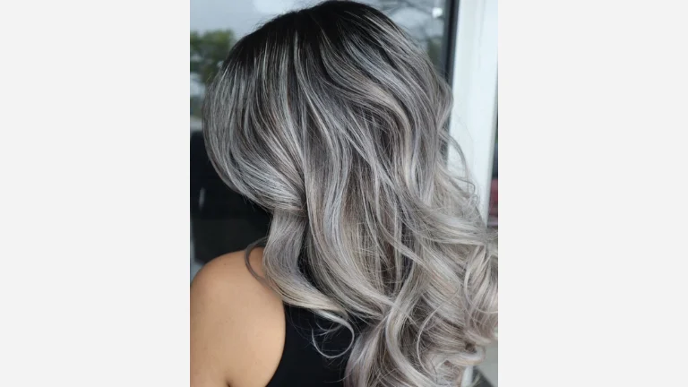 Silvery Blonde Blended Highlights