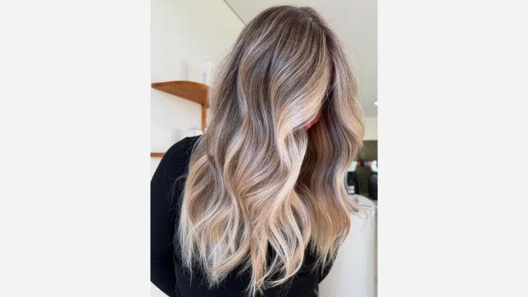 Blonde Streaks on Dark Hair