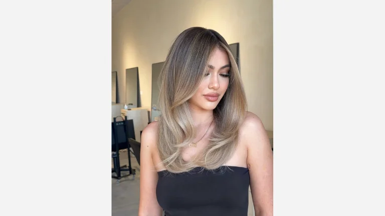 Ash Strawberry Blonde Balayage