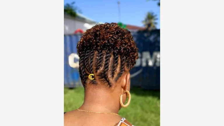 Upswept Ombre Mohawk