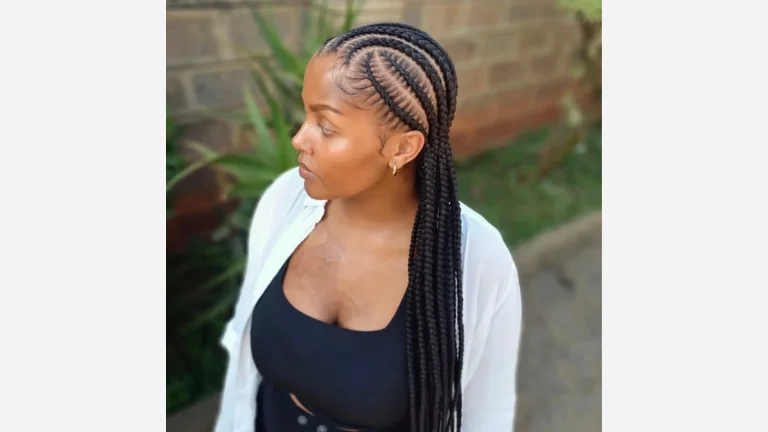 Full Scalp Patterned Side Braids