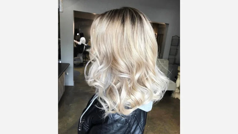 Icy Blonde Balayage with Lowlights