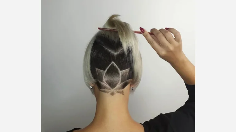 Nape Fade with a Design