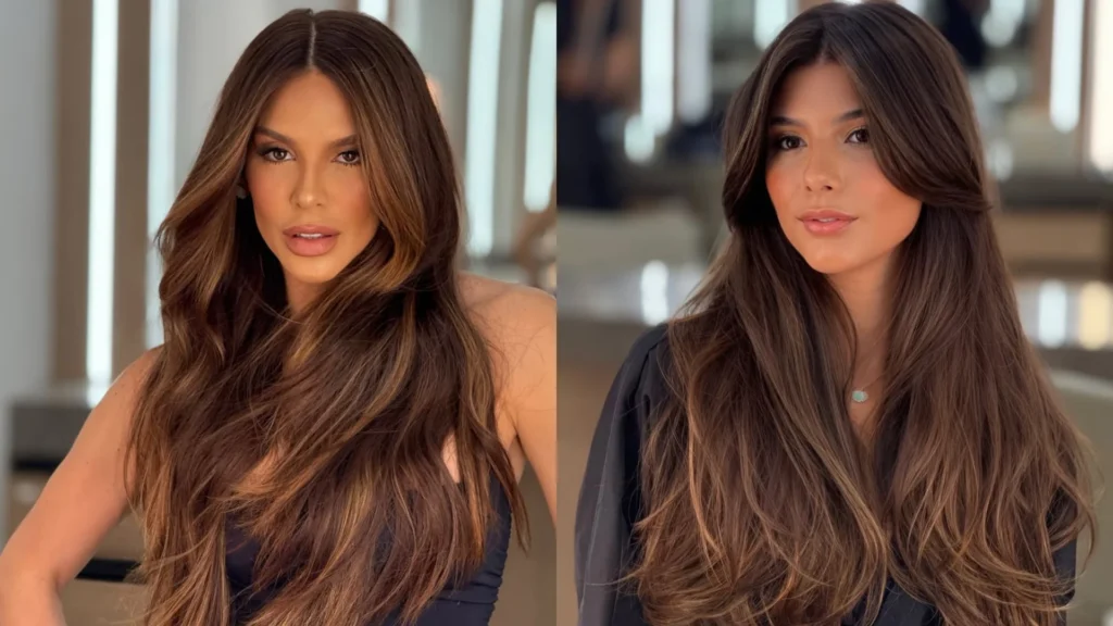 Brown Hair with Highlights