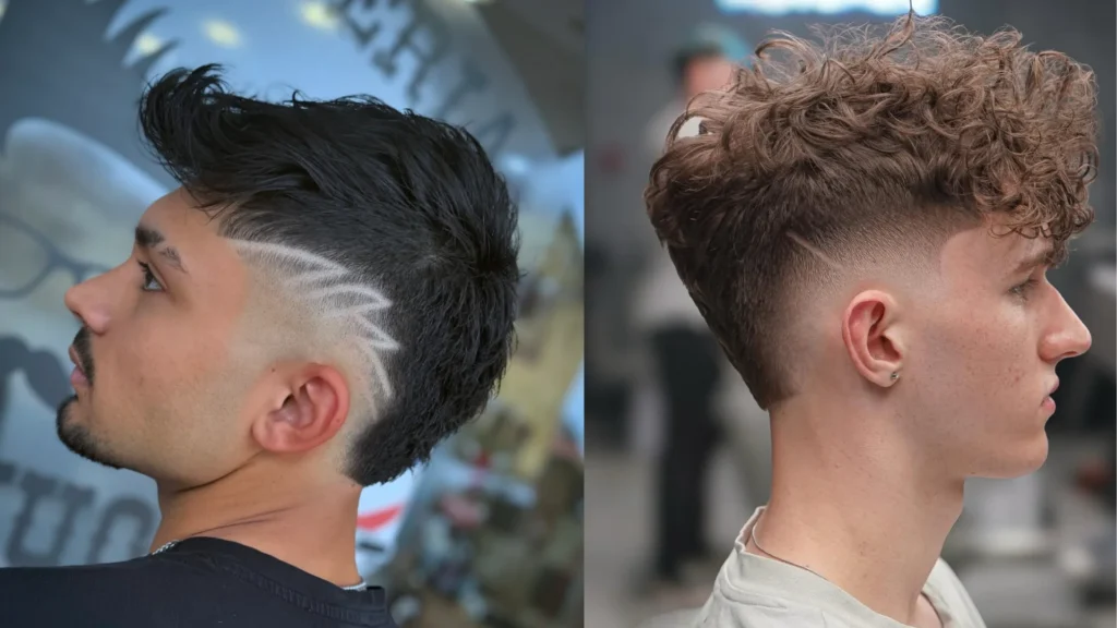 Burst Fade Mullet
