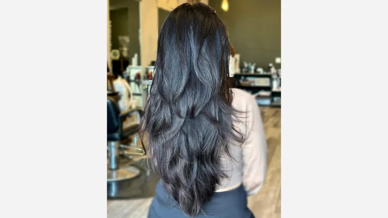Long Hair with V-Cut Layers