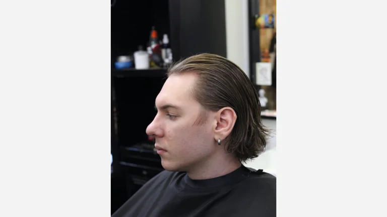 20 Trendy Slick Back Haircuts for Men 12 Mid-Length Slick Back