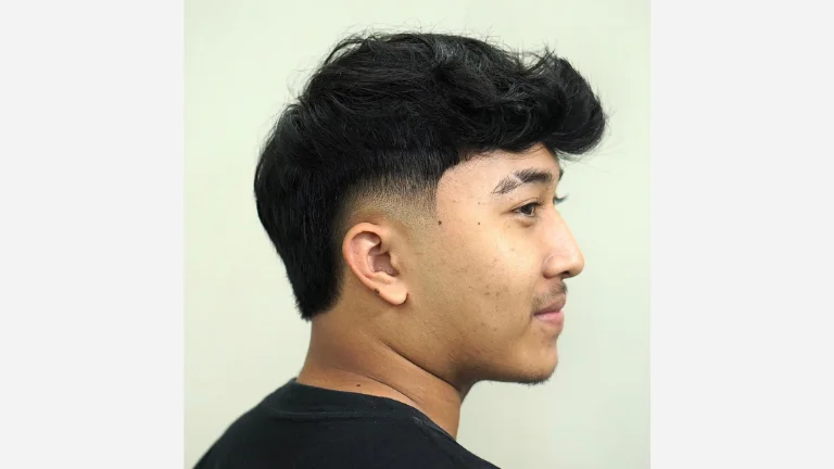 Burst Fade Wavy Hair