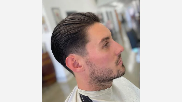 20 Trendy Slick Back Haircuts for Men 16 Short Blended Slick Back