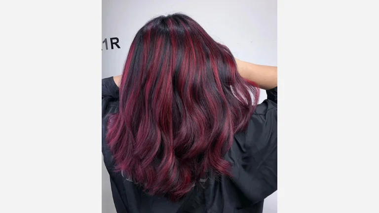 30 Beautiful Burgundy Hair Color Shades 18 Soft Burgundy Highlights for Black Hair