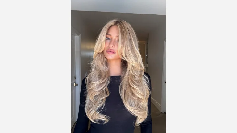 Long Textured Cut with Angled Layers