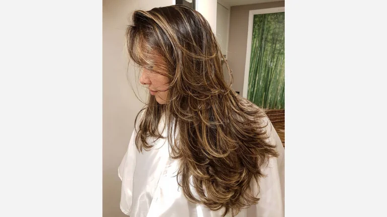 Heavy-Layered Cut with Lightweight Bangs