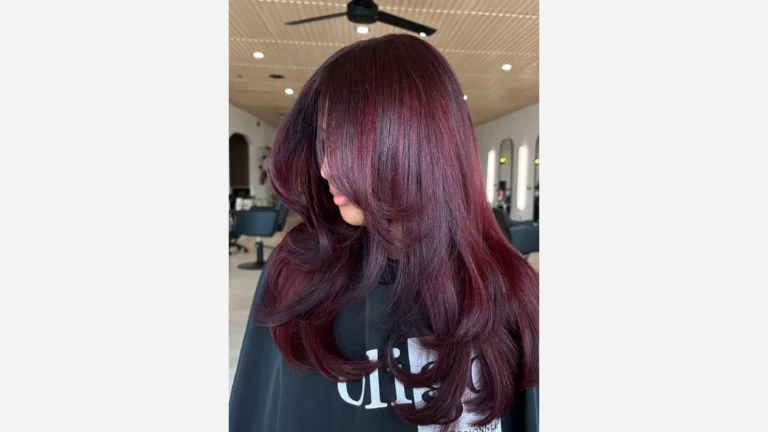 30 Beautiful Burgundy Hair Color Shades 9 Espresso Hair with Red Wine Highlights