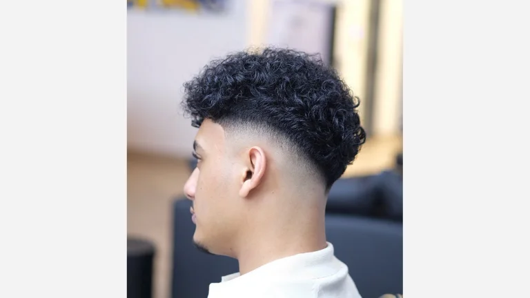 40 Stylish Taper Fade Curly Hair Ideas for Men 11 Mid Drop Fade with Curly Top