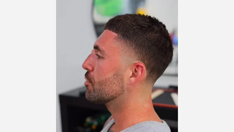 30 Best Caesar Haircut Ideas for Men 16 Blurred Temples and Nape