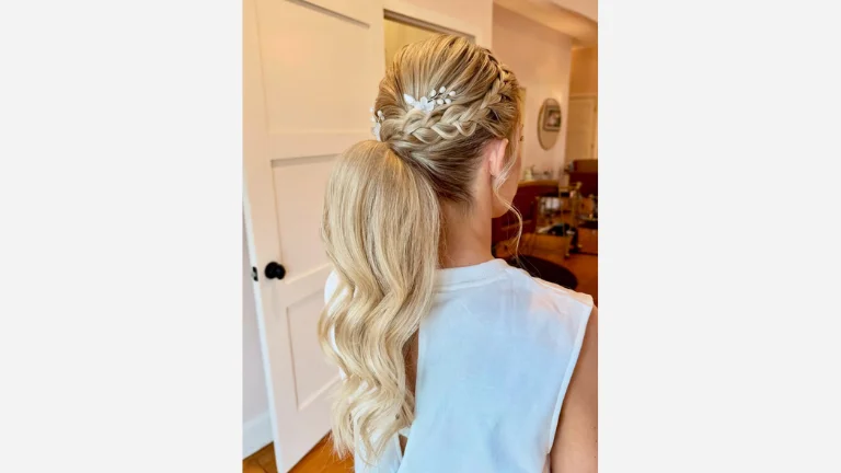 30 Elegant Prom Hairstyles for a Glamorous Look 18 High Ponytail With an Inverted French Braid