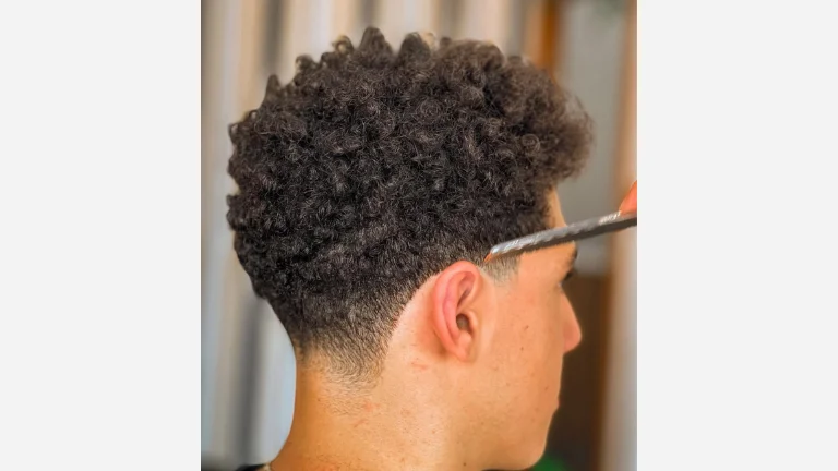 40 Stylish Taper Fade Curly Hair Ideas for Men 18 Line-Up Taper Fade Curly Hair