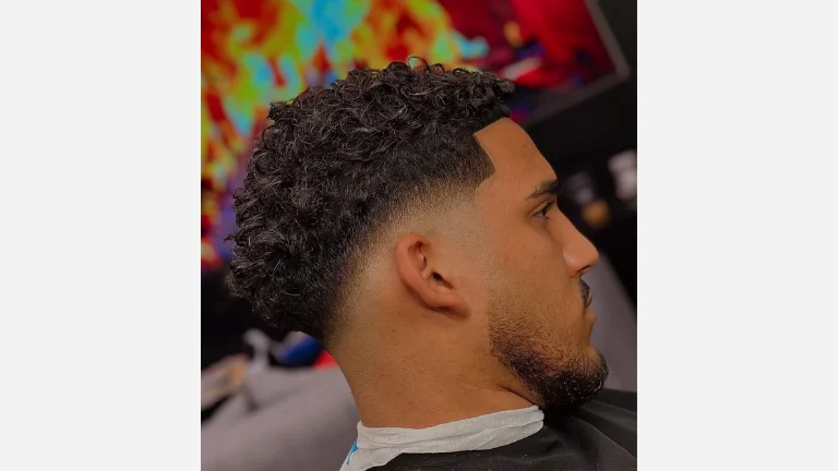 40 Stylish Taper Fade Curly Hair Ideas for Men 2 Low Fade with Tight Curls